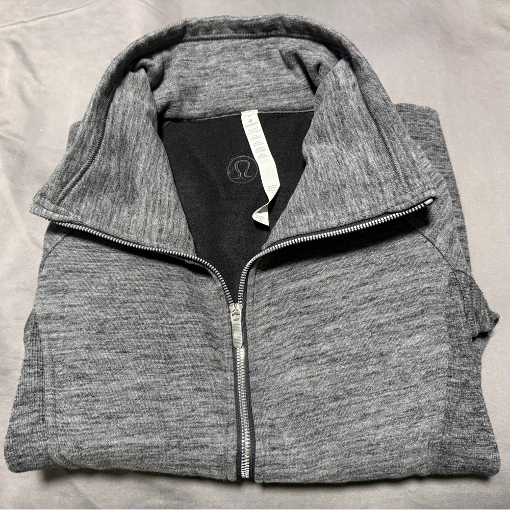 Lululemon Radiant Jacket Heathered Dark Grey Size 4 - Picture 2 of 2